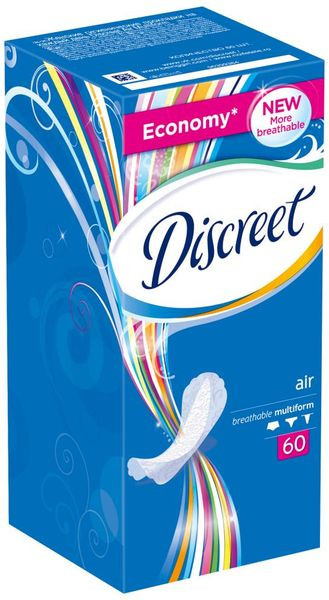 Discreet Ежедневные прокладки Discreet Air Trio 60 шт 15 шт