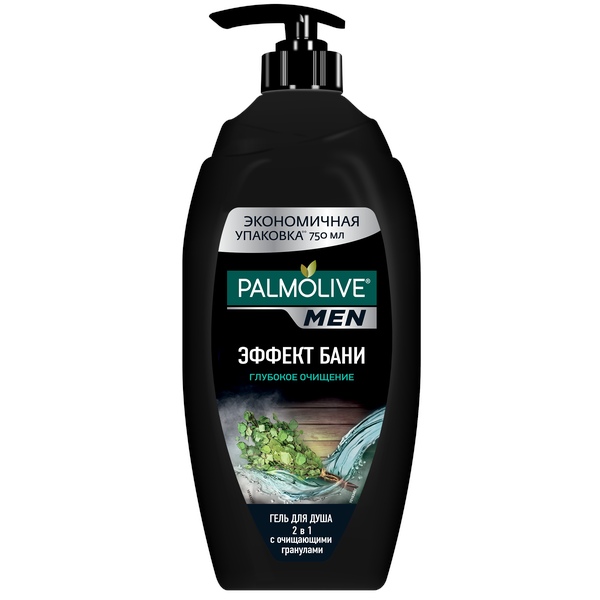 Гель для душа Palmolive 750мл for men эфф.бани гл.очищ