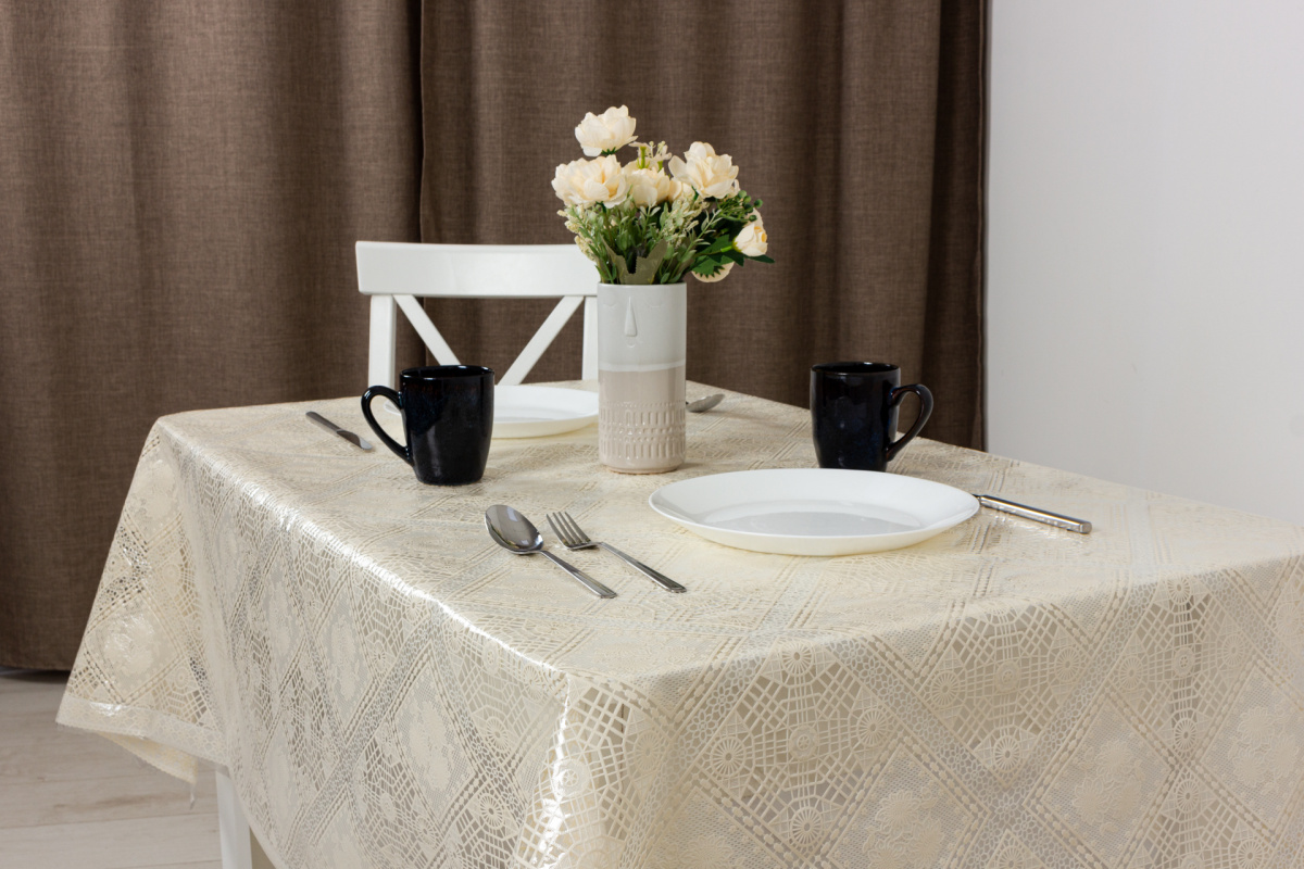 Клеенка Mifeier Pure Beige 137 см TOP-095D бежевый