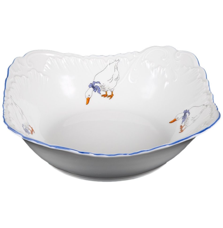 Салатник Cmielow rococo e280 24см квадратный Салатник Cmielow rococo e280 24см квадратный
