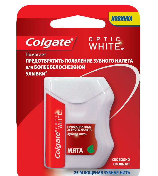 Зубная нить Colgate профилактика зубного налета