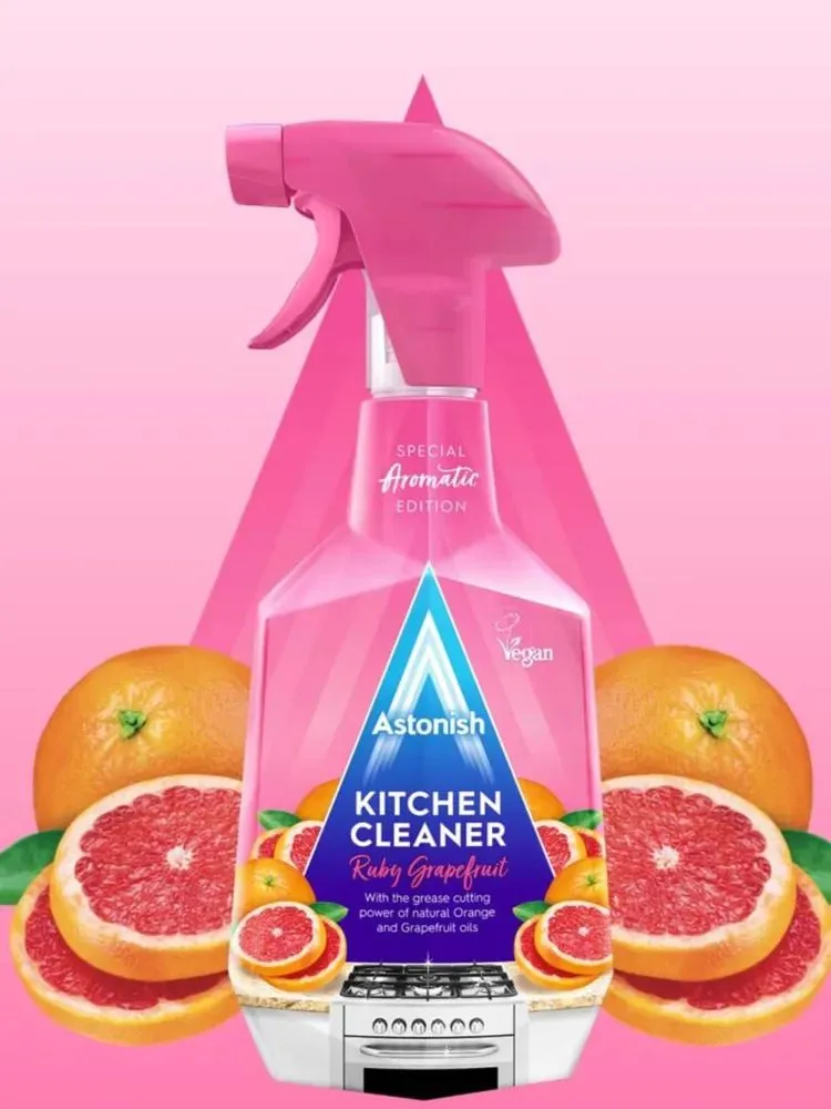 Очиститель для кухни универсальный Astonish Kitchen Cleaner Ruby грейпфрут 750 мл Очиститель для кухни универсальный Astonish Kitchen Cleaner Ruby грейпфрут 750 мл
