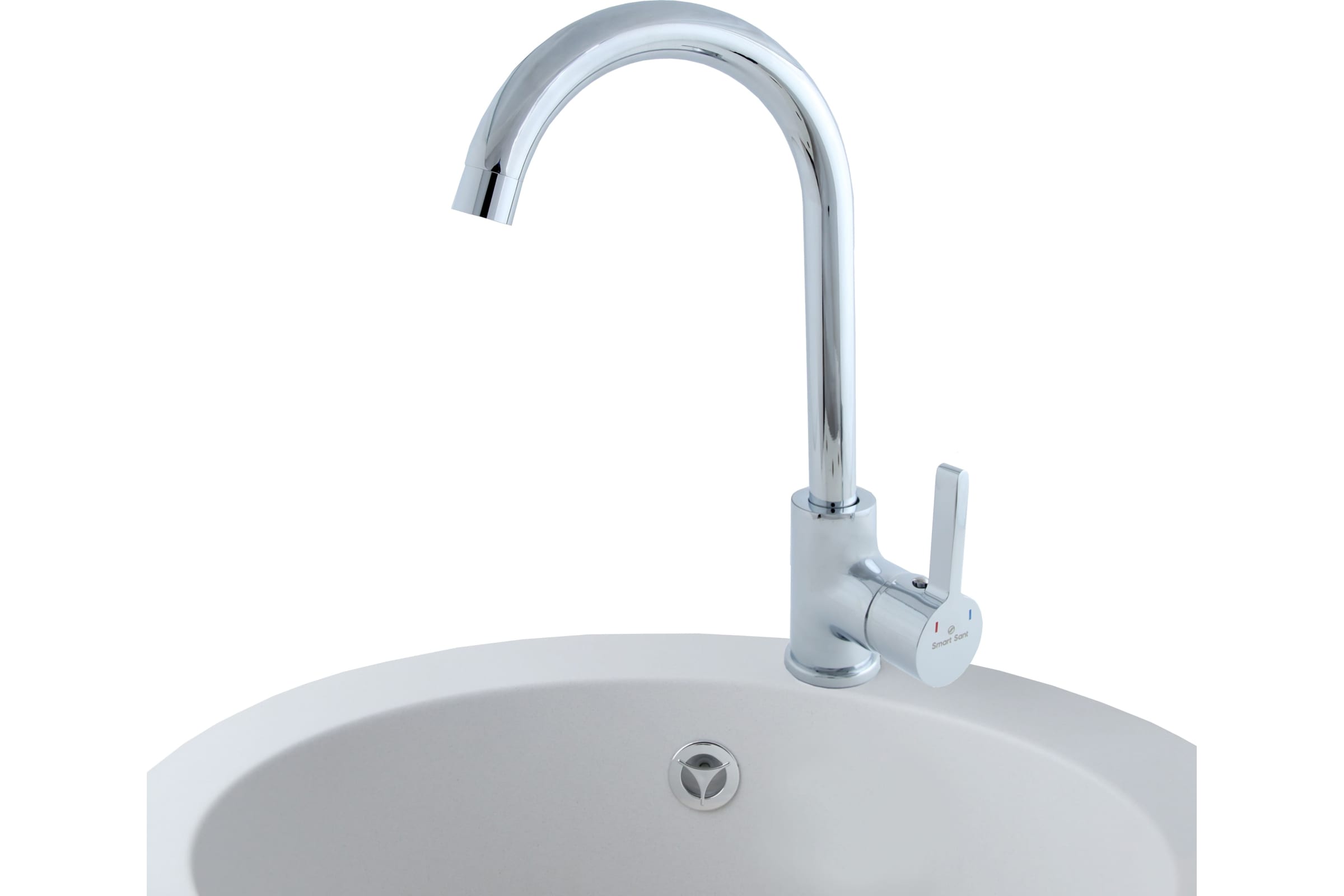 Смеситель для кухни SmartSant одноручковый R-излив хром SM134045AA