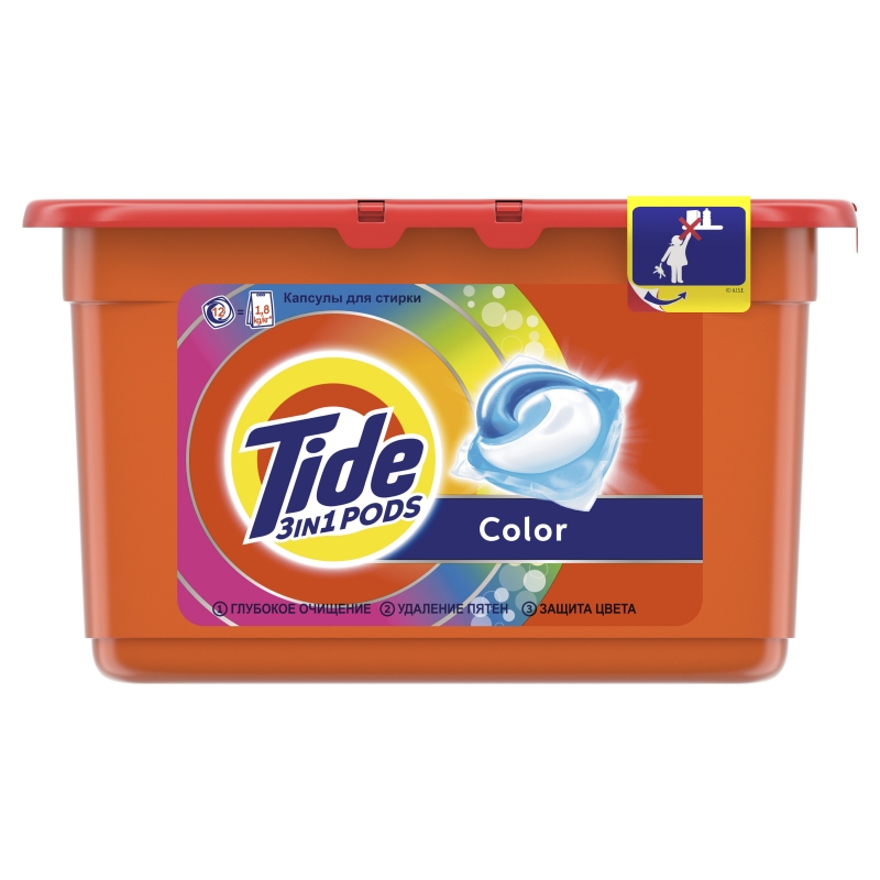 Стиральный порошок Tide Color 12х24.8 г капсулы