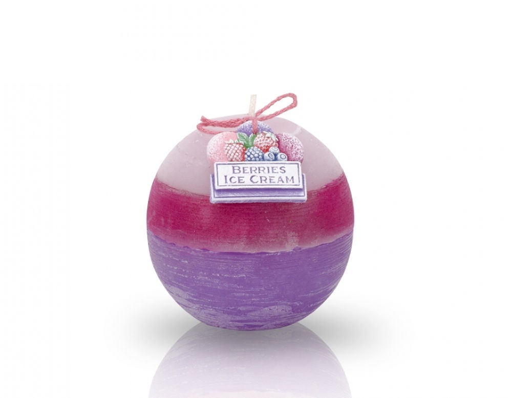 Свеча Bartek Candles Мороженое из ягод 80мм