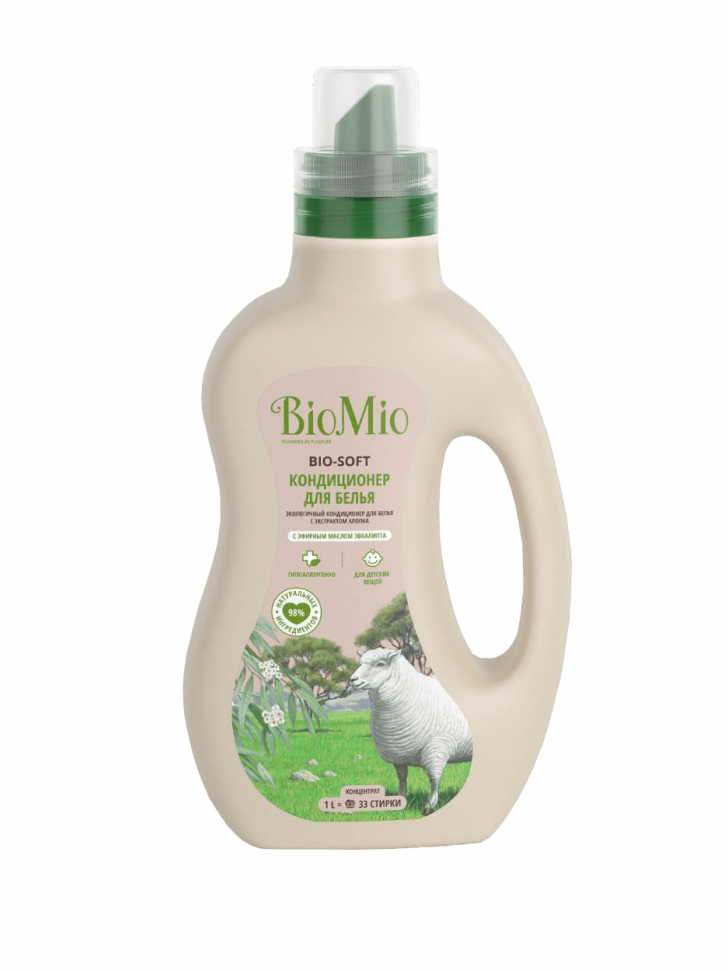 Bio mio конц.кондиционер для белья эвкалипт 1л.