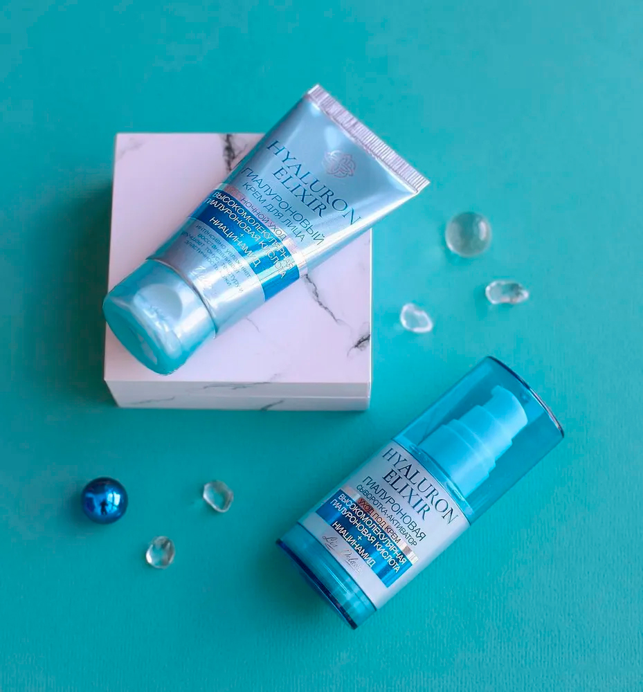 Крем для лица Liv Delano Hyaluron elixir Гиалуроновый ночной 50г