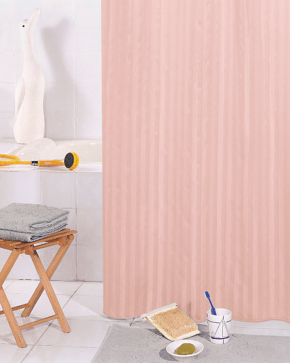 Штора для ванной BATH PLUS 180х200  розовая