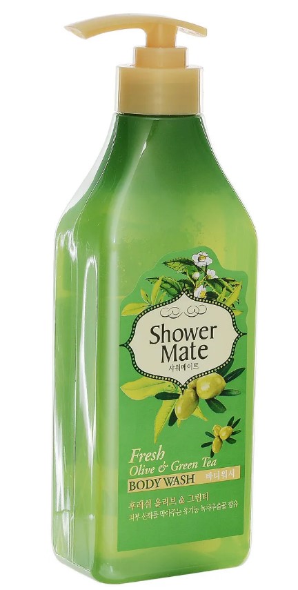 Гель для душа Kerasys Shower mate Оливки и зеленый чай 550г