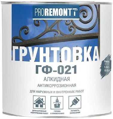 Грунт ГФ-021 Proremontt серый 1.8 кг