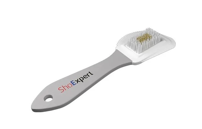 Щетка для обуви ShoExpert для замши нубука тройная