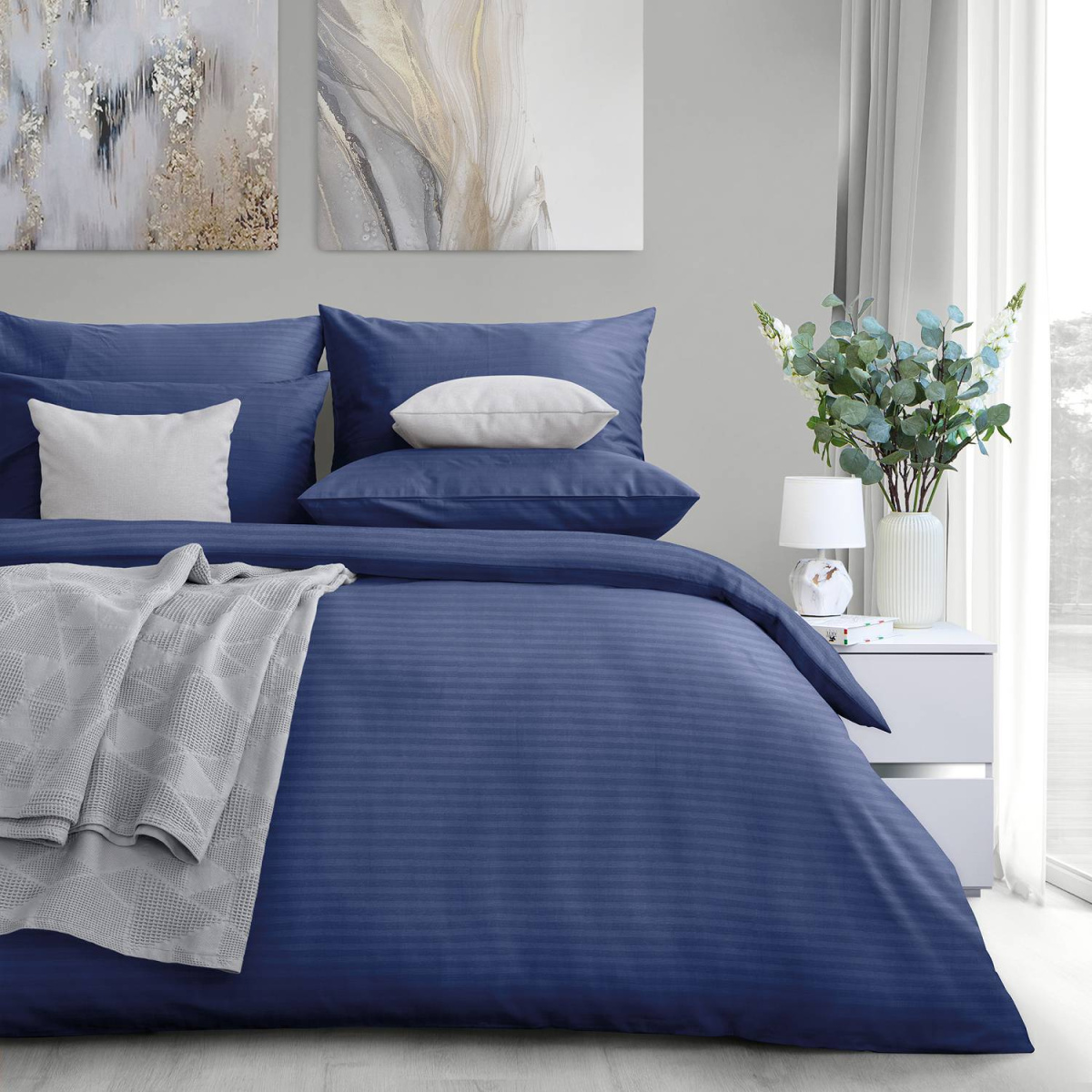 Комплект постельного белья Verossa Stripe Indigo 1.5сп 50/70 70004 23 1565 Комплект постельного белья Verossa Stripe Indigo 1.5сп 50/70 70004 23 1565