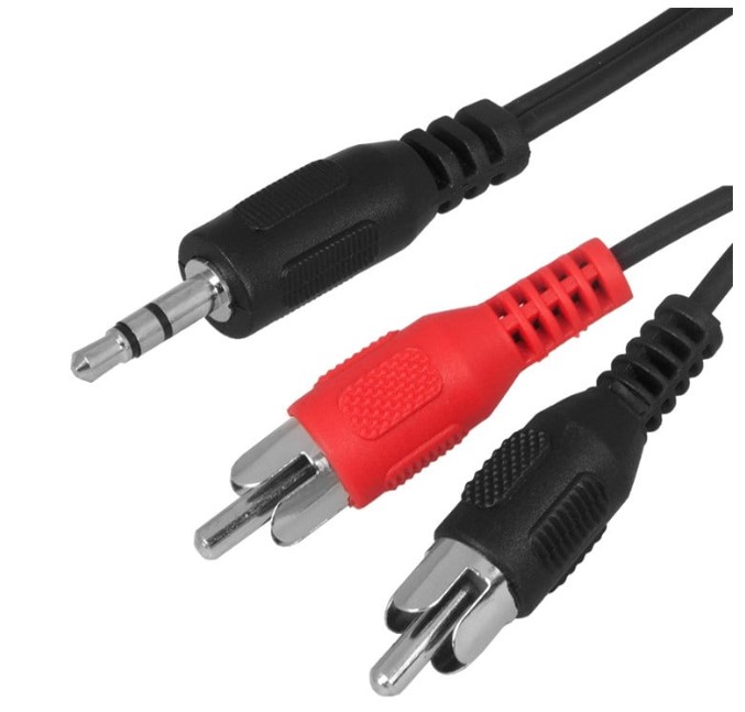 Шнур стерео Rexant штекер 3.5мм-2rca 5м 17-4205