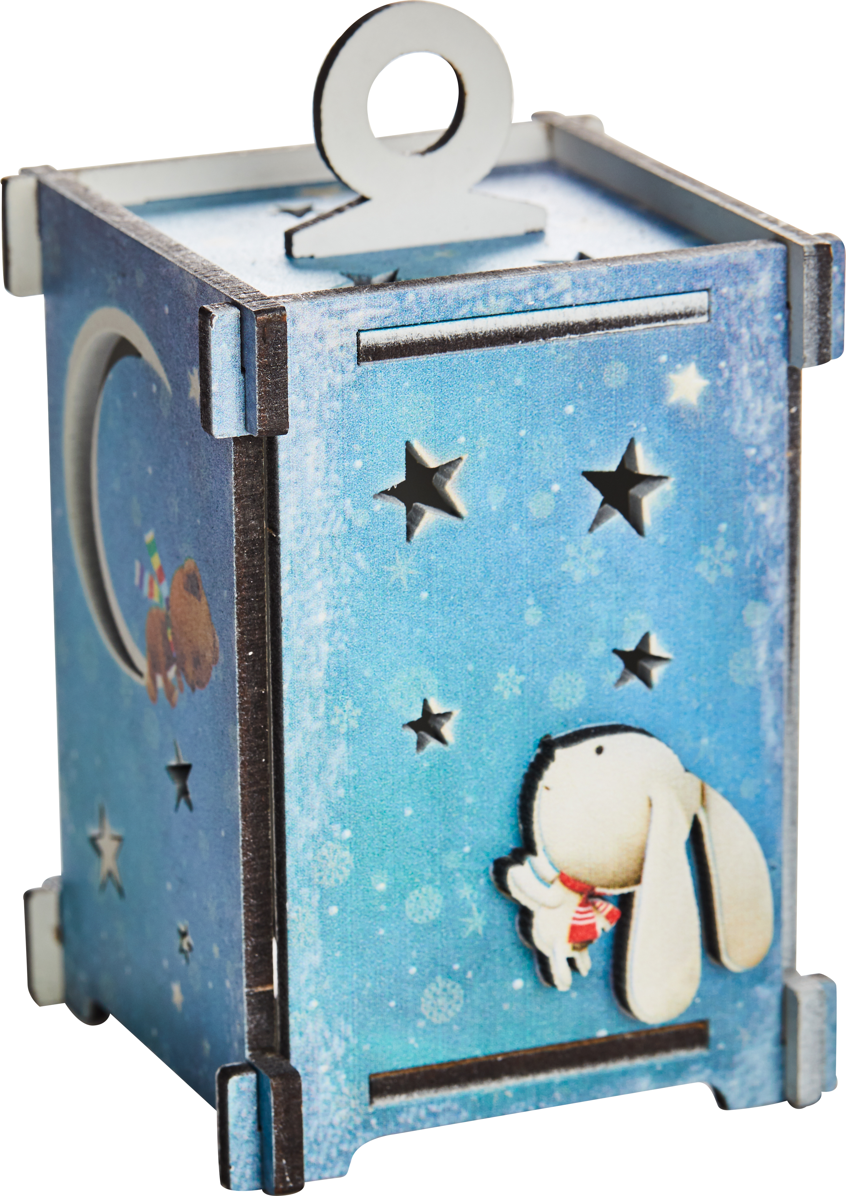 Фонарик Рождественский сувенирный с подсветкой 5х5х12 см Домашняя кухня 1-Ф2-Ф