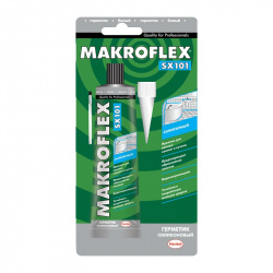 Герметик силиконовый санитарный Мakroflex SX101 85 мл белый