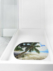 Коврик для ванны Пальма/Пляж 68х38см 6-108