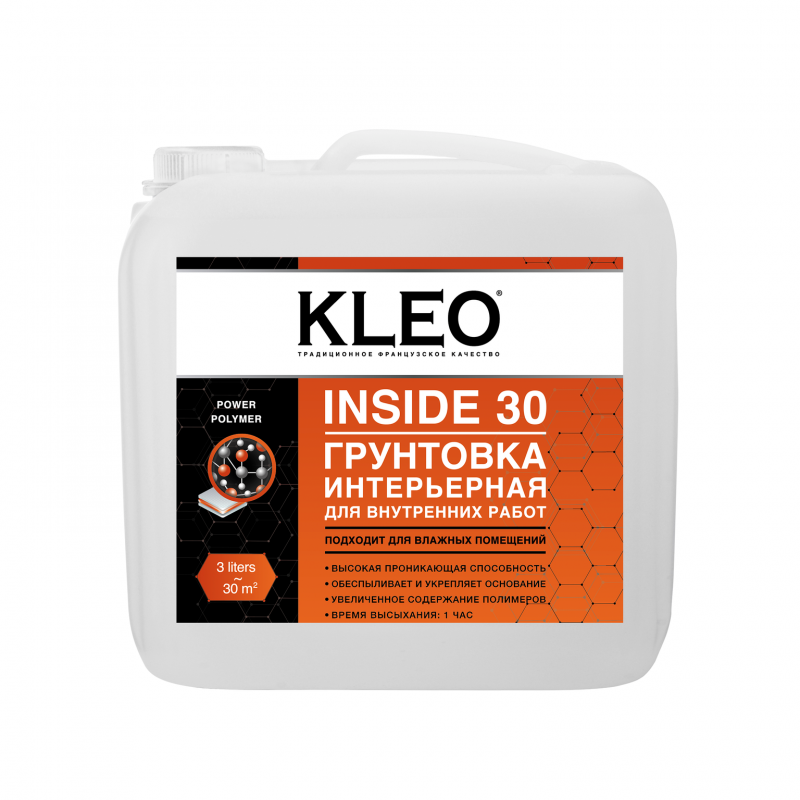 Грунтовка интерьерная для внутренних работ Kleo inside 30