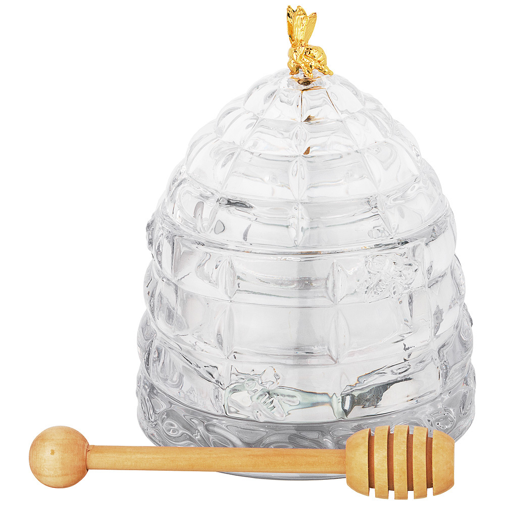 Банка для меда с палочкой Lefard Muza 280мл d11.5см h14см