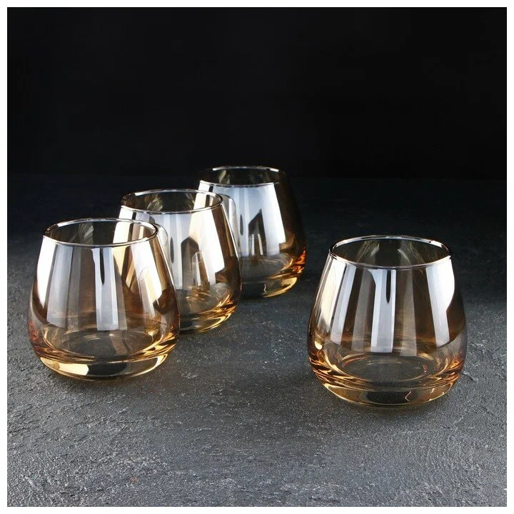 Набор стаканов Luminarc Золотой мед 300млх 4 штуки низкие P9309/0 Л7448