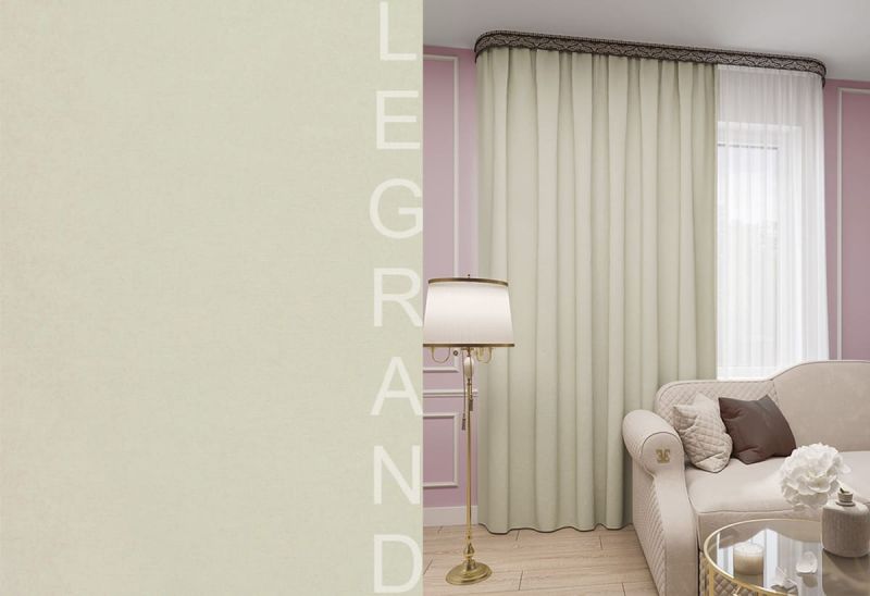 Портьера Legrand Канвас Бежевый 200х280 см гп 58092669 Портьера Legrand Канвас Бежевый 200х280 см гп 58092669