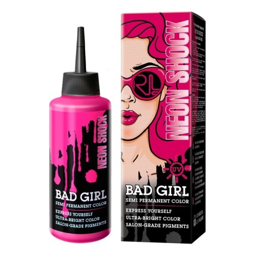Краска для волос Bad girl neon shock (неоновый розовый) 150мл 