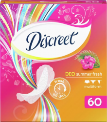 Discreet прокладки Deo Summer Fresh Trio 60 штук Летняя свежесть