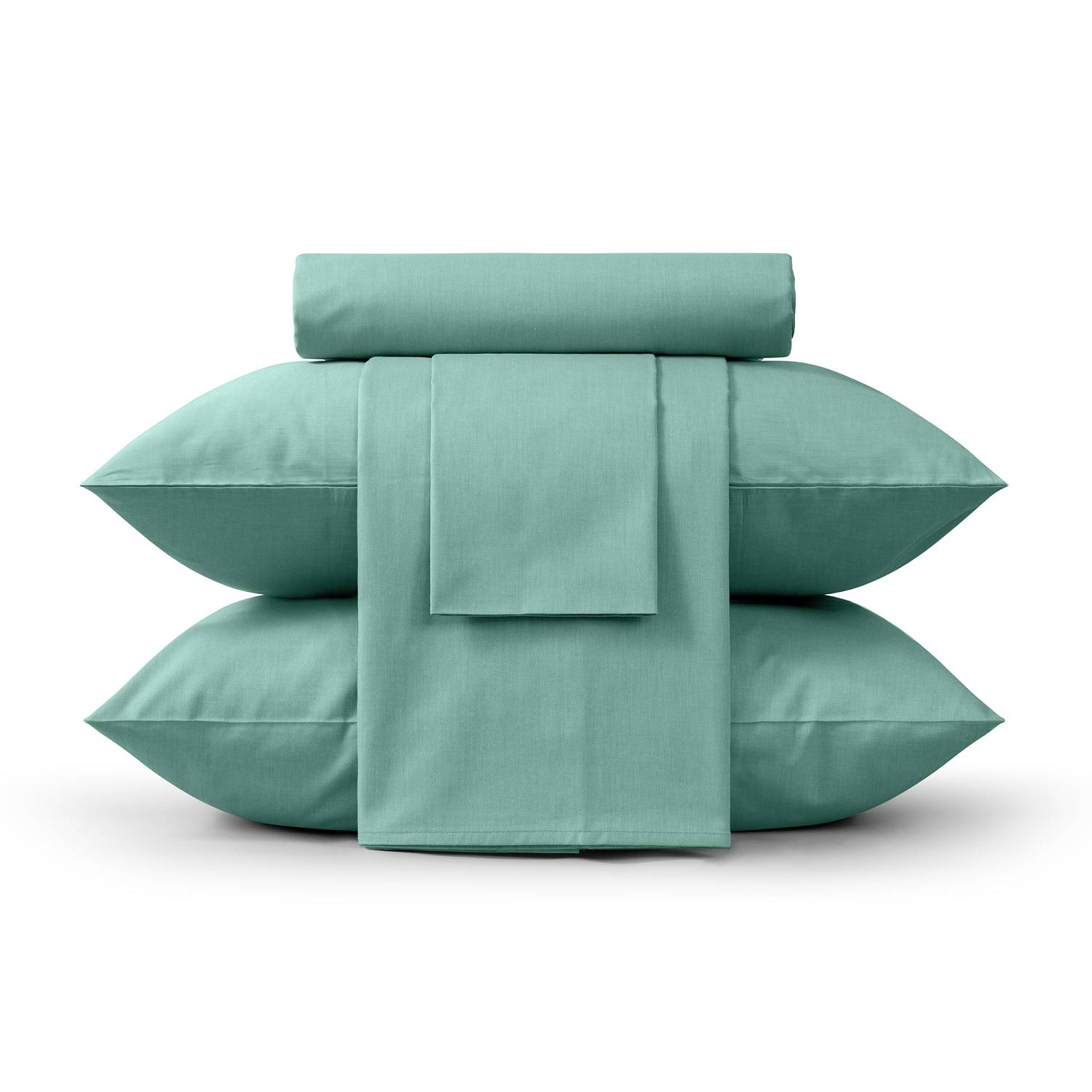 Комплект постельного белья Verossa Melange Emerald семейный 50/70 и 70/70 23 3012 Комплект постельного белья Verossa Melange Emerald семейный 50/70 и 70/70 23 3012
