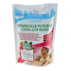 Соль для ванн Фитокосметик Крымская розовая антицеллюлитная 500г