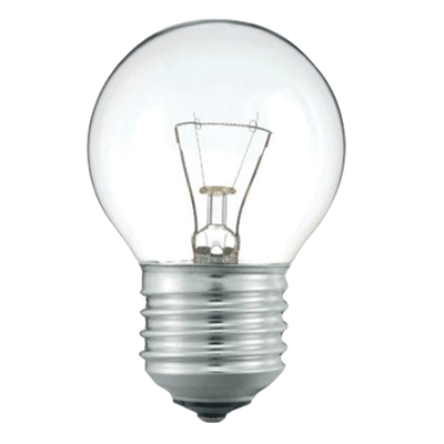 Лампа Philips p45 40w e27 cl шар прозрачный