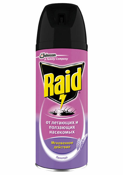 Raid аэрозоль от летающ.и ползующих насекомых 300мл