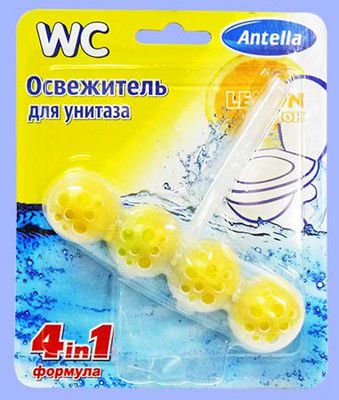 Освежитель для унитаза Antella 4 в 1 в ассортименте