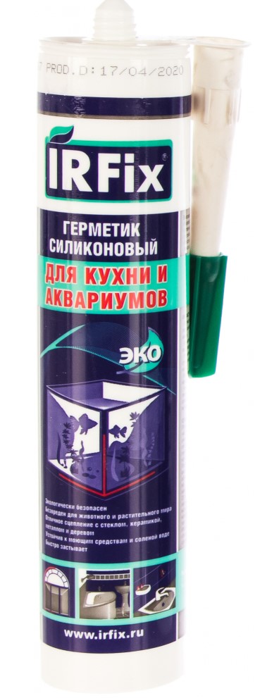 Герметик аквариумный силиконовый IRFix 310 мл бесцветный