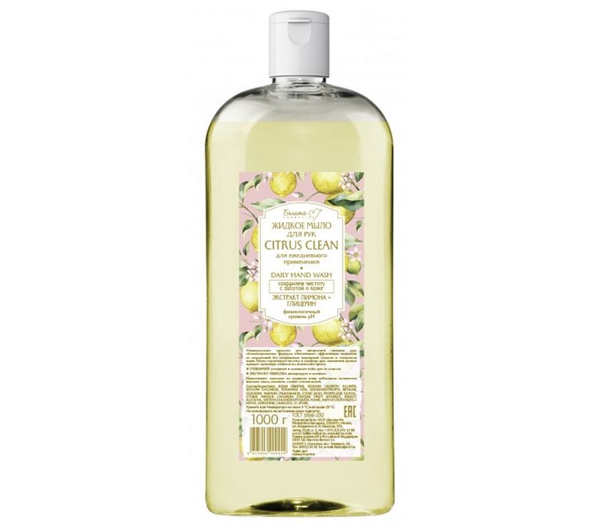 Мыло жидкое для рук Белита-м citrus clean 1000г