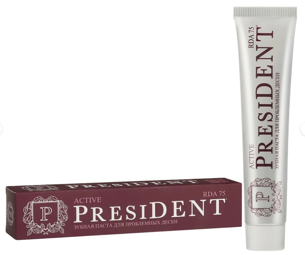 Зубная паста President актив 75мл