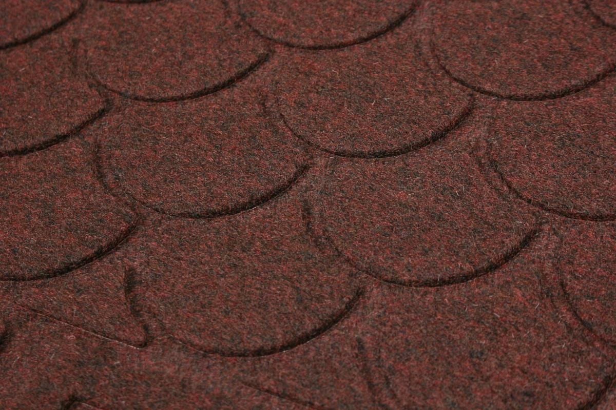 Коврик придверный влаговпитывающий HEFEI RUBBER Афины 50х80 см полукруг коричневый 8920h