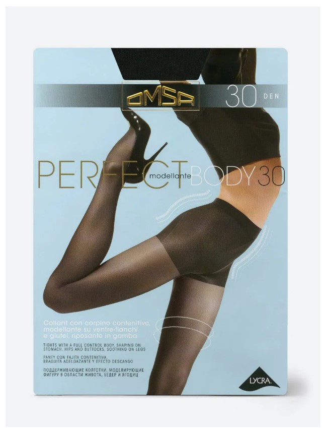 Колготы Omsa perfect body 30 nero 2s цвет черный