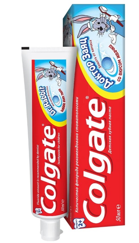 Зубная паста для детей Colgate Доктор заяц жвачка 50мл