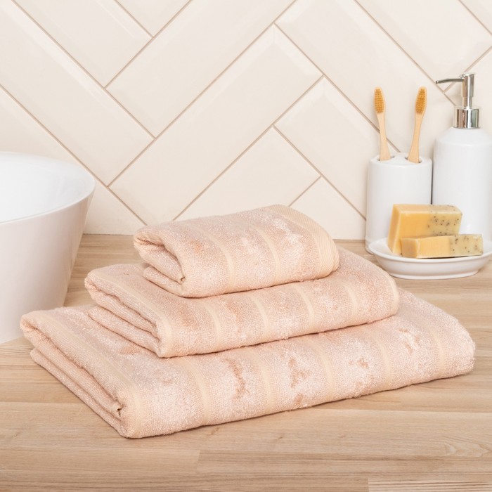 Полотенце махровое Этель Bamboo Biege 70х130 см 7980889 Полотенце махровое Этель Bamboo Biege 70х130 см 7980889