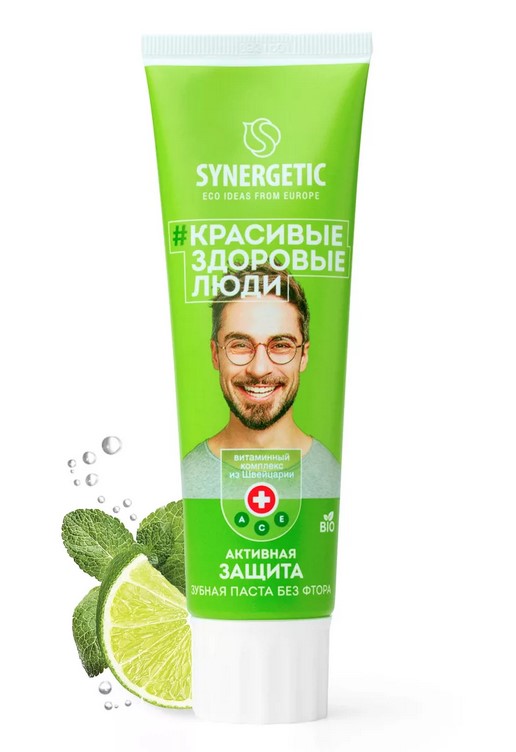 Зубная паста Synergetic Активная защита 100мл