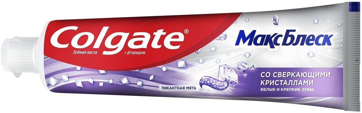 Зубная паста Colgate Макс Блеск, со сверкающими кристаллами, отбеливающая, 100 мл