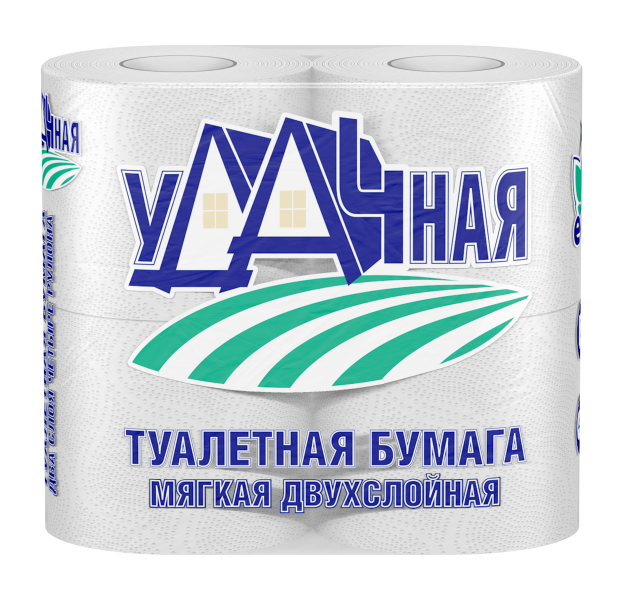 Бумага туалетная Veiro Удачная 4рул 2-сл белая