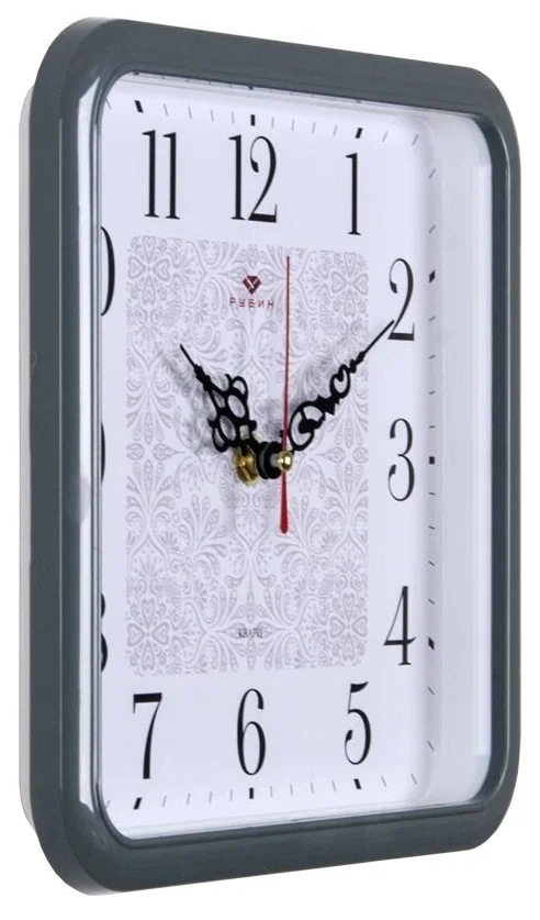 Часы настенные Рубин Классика Квадрат серый 2223-320