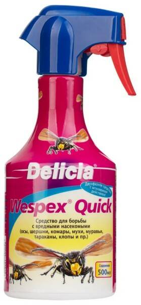 Спрей от летающих и ползающих насекомых Delicia Wespex Quick осы/шершни/пчёлы