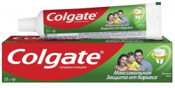 Зубная паста Colgate максимальная защита от кариеса двойная мята 50мл