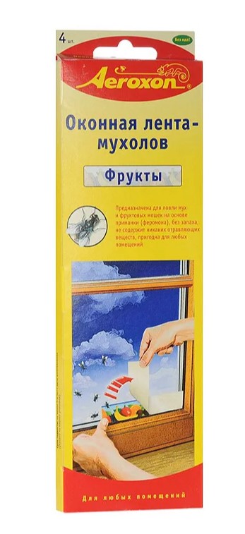 Полосы липкие Aeroxon для мух фруктовые