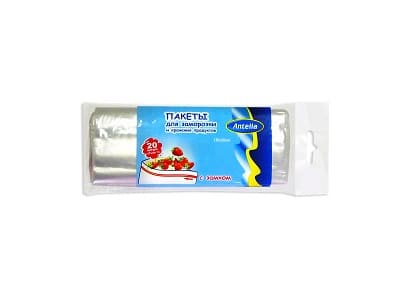 Пакеты для замораживания с замком Антелла 1.7л 18шт