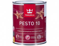 Эмаль алкидная Tikkurila Pesto10 0.9 л белая матовая