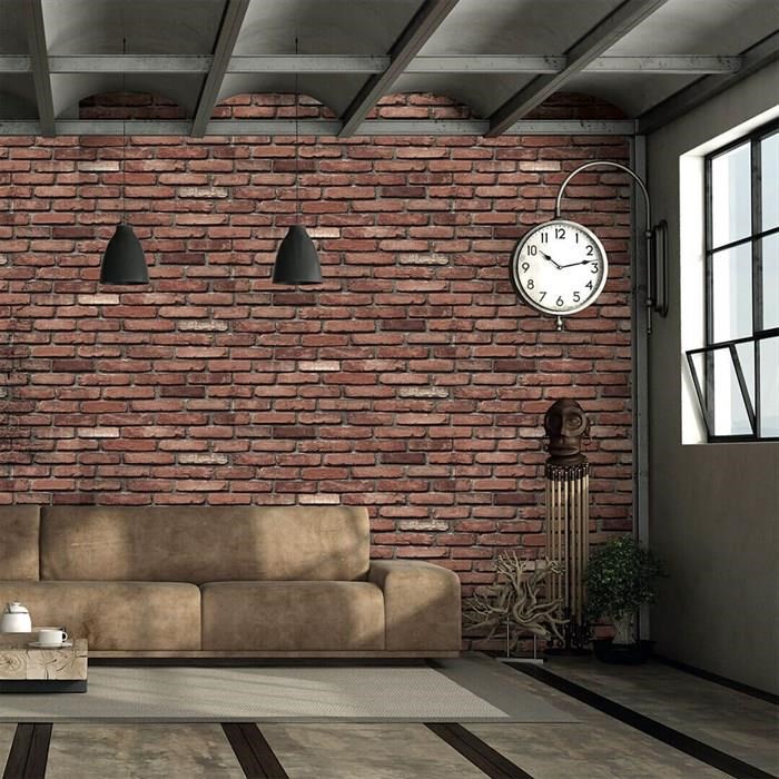 Обои флизелиновые DU&KA Natura Wallpaper брик красный 1.06х10 м