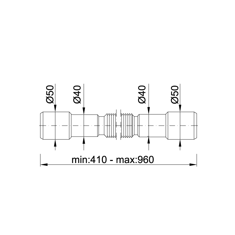Труба гофрированная Styron Jollyflex STY-616-1 40/32