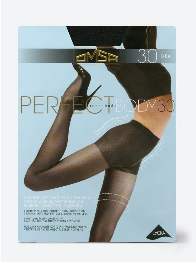 Колготы Omsa perfect body 30 nero 4l цвет черный